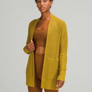 Lululemon Cashlu Sweater Wrap Auric Gold